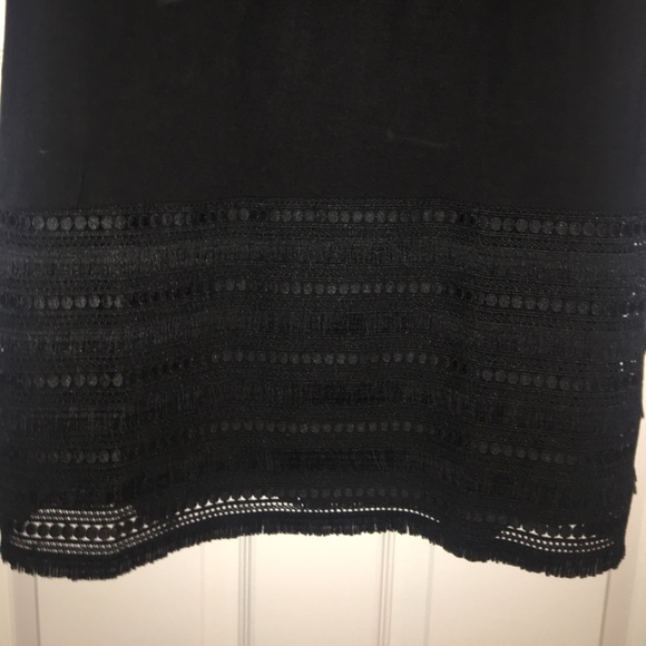 NWT Catherine Malandrino Black Embroidered Hem M - Picture 4 of 6